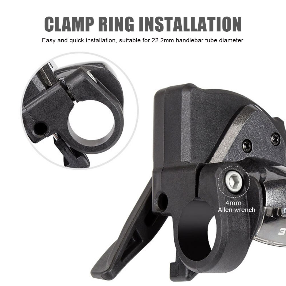 MTB 24/ 27Speed Finger Gear Shifter 8/9/10/11Speed Split Finger Lever Left Right Gear Shifter for Shimano Transmission System