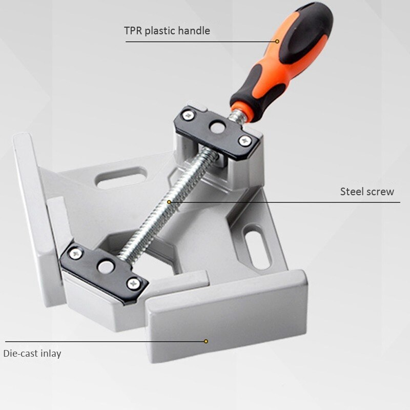 GTBL 90 Degree Right Angle Clamp Adjustable Swing Corner Clamp,Clip Holding Corners for Welding,Drilling,Picture Framing
