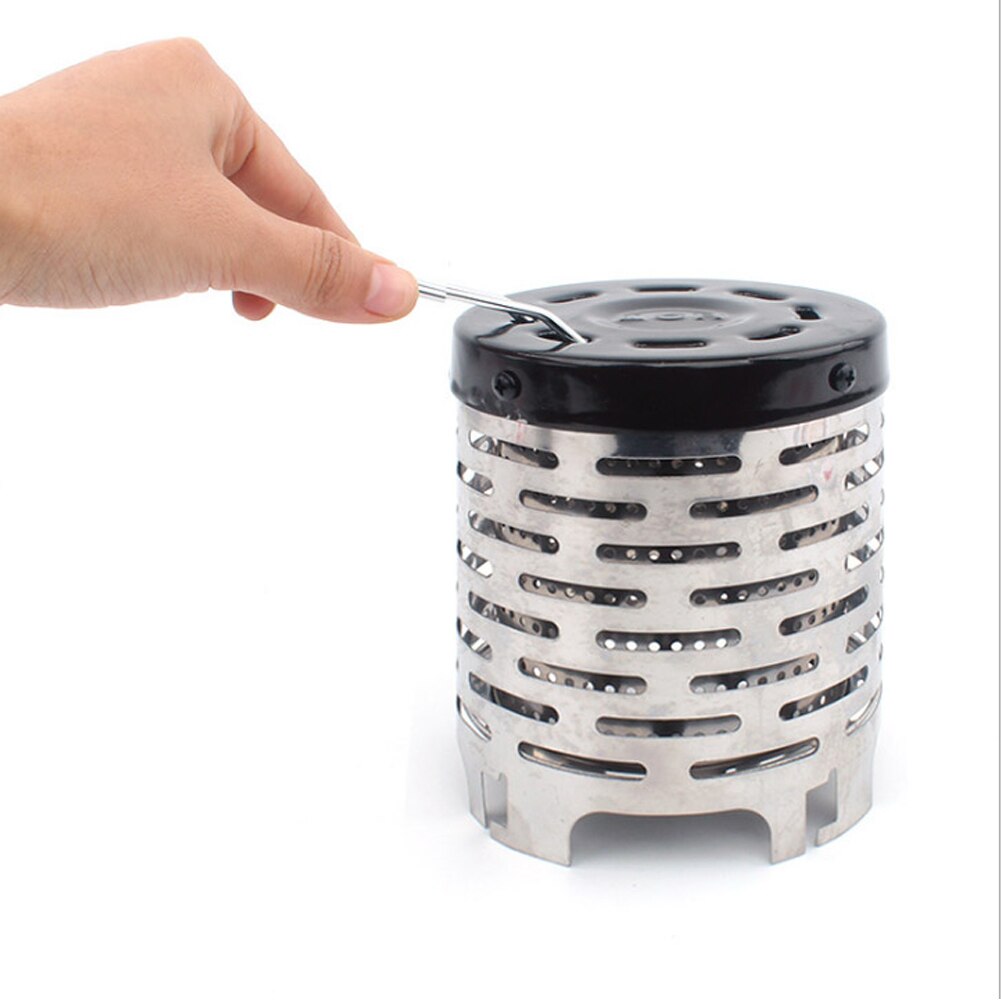 Mini Heater Outdoor Camping Draagbare Herfst En Winter Tent Heater Heater Kachel Kachel Rvs Verwarming Cover