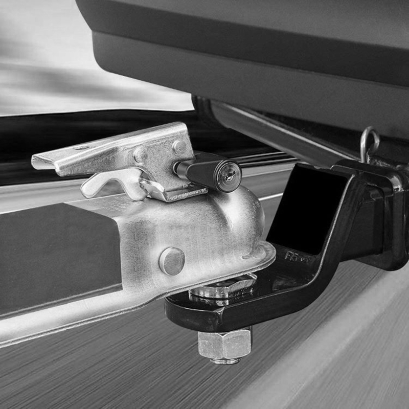 Trailer Hitch Coupler Lock Heavy-Duty Hook Lock Anti-Theft Durable Coupler Padlock Repalcement Parts Security Protector