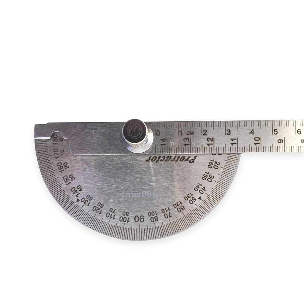 Heganus Stainless Steel Angle Protractor, 0 to 180 Degrees