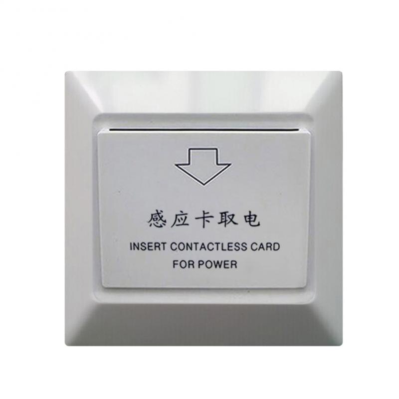 Hotel Magnetic Card Switch White Smart Insert Switch Energy Saving Switch Insert Key Power Socket Hotel Improvement