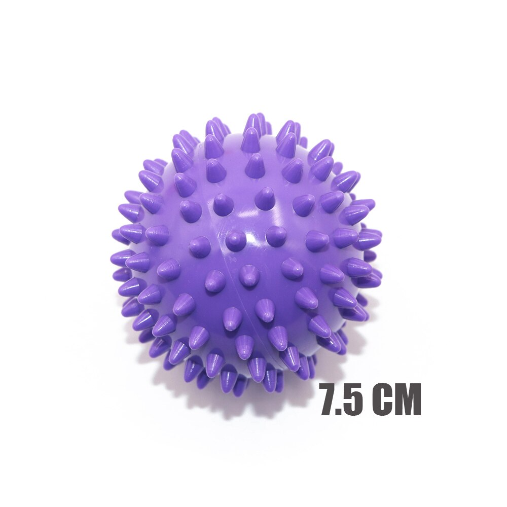 7.5cm/9cm 8 färger pvc massagebollar fitnessbollar muskelavslappningsapparat triggerpunkt fitnessutrustning bollar handfot relax: Mörkgrå