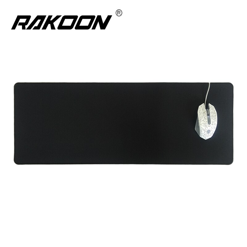 Rakoon mouse pad gaming, mouse pad grande 30*80cm preto rosto vermelho/azul/preto/verde borda de fechamento de borracha velocidade tapete do mouse para pc portátil: Black30x80cm