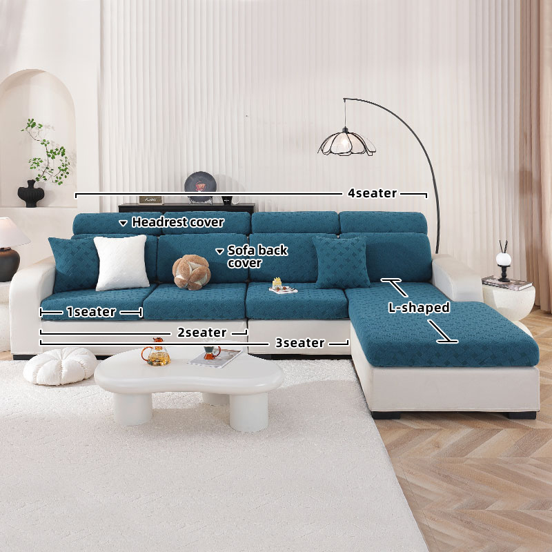 Elastic Sofa Cover Luxury Adjustable Elastic Couch Cover for Living Room Sofa Seat Cover 1 2 3 4 seat l shaped full set