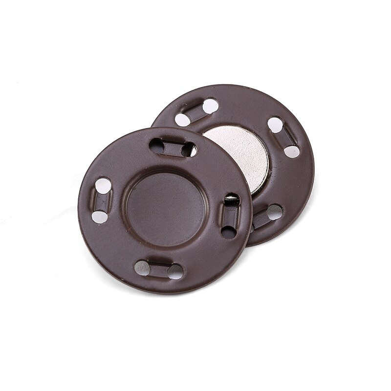 5 par szycia metalowe guziki magnes kamień kolorowe automatyczne zatrzaski magnetyczne niewidoczne walizka torba płaszcz klamra DIY rękodzieło: 21mm 5 pairs / nie.12-kawa
