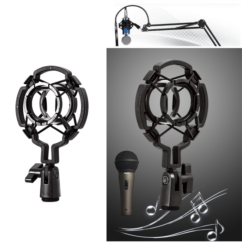 Metal Shock Mount Microphone Stand Mic Shock Mount Bracket Holder Universal Microphone Shock Mount Clip Holder 3Kg