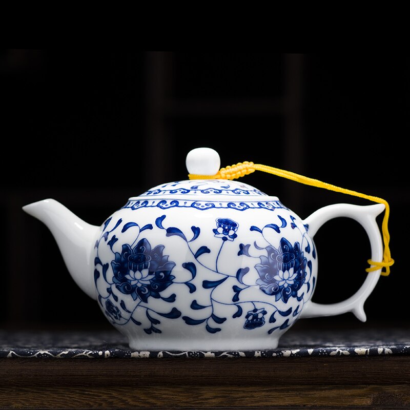 CHANSHOVA China Blau und weiß dünne porzellan teekanne Hohe kapazität 320ML 1L Keramik Tee topf traditionellen chinesischen Tee-einstellen: 320ml-F