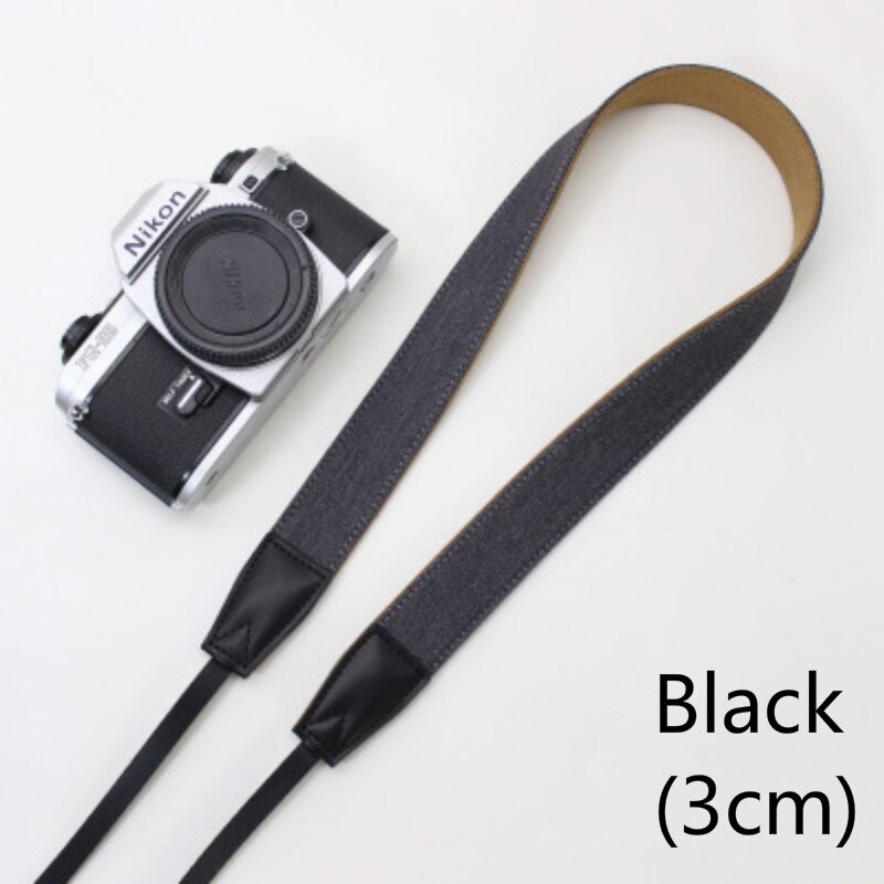 BEIYANG Quick Carry Speed 3-layer Camera Strap Soft Shoulder Sling Belt Neck Strap for Camera DSLR: Black-(3cm)