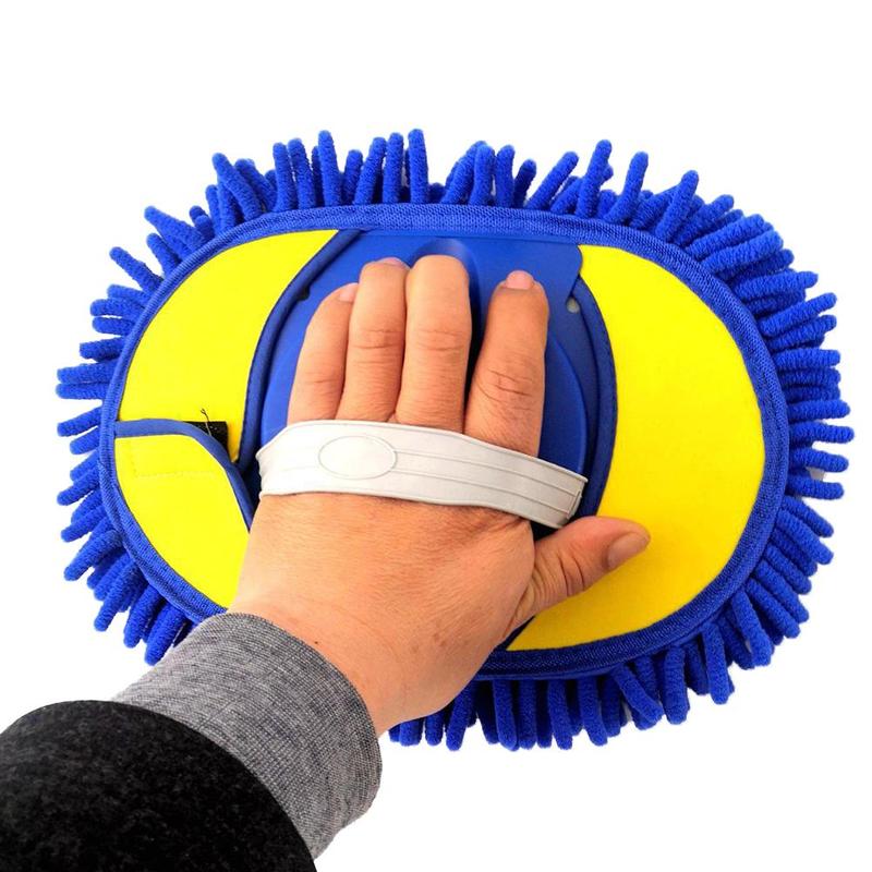 Car Washing Mop Car Cleaning Brush Car Wash Brush Telescoping Long Handle Cleaning Mop Chenille Broom Auto Accessories