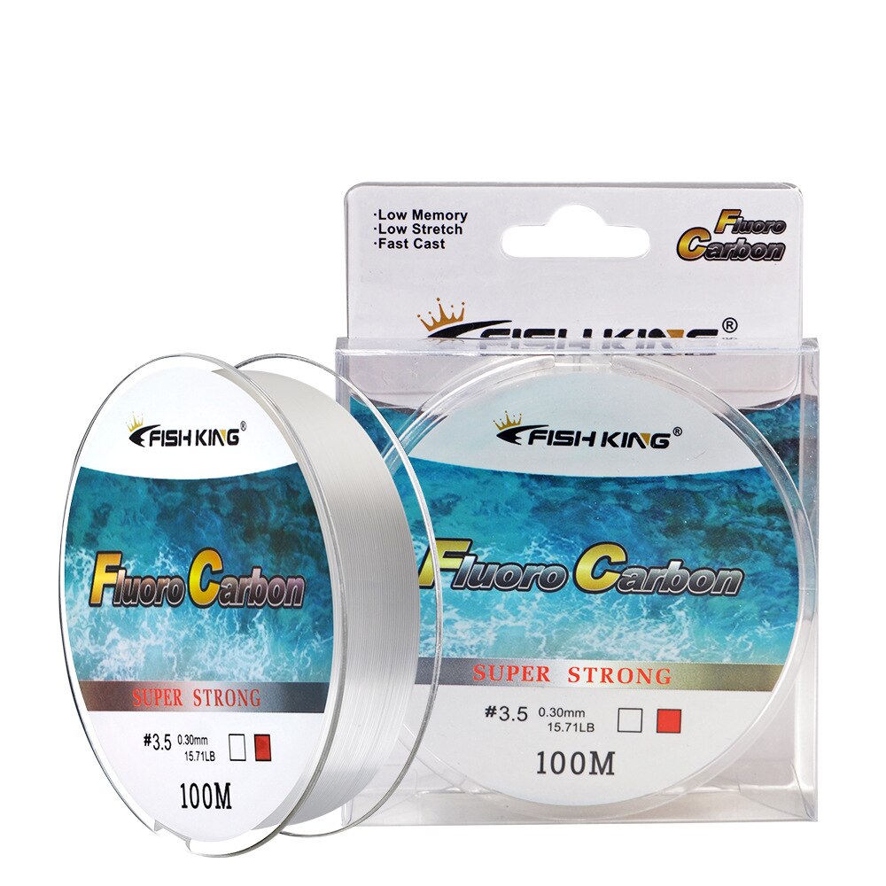 100M Fluorocarbon Coating Fishing Line Carbon Fiber Monofilament Leader Line Carp Fishing