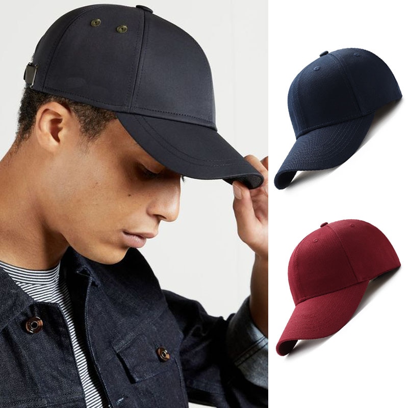 2021New Mode Mannen Vrouwen Vlakte Gebogen Zonneklep Baseball Cap Hoed Effen Kleur Mode Verstelbare Caps