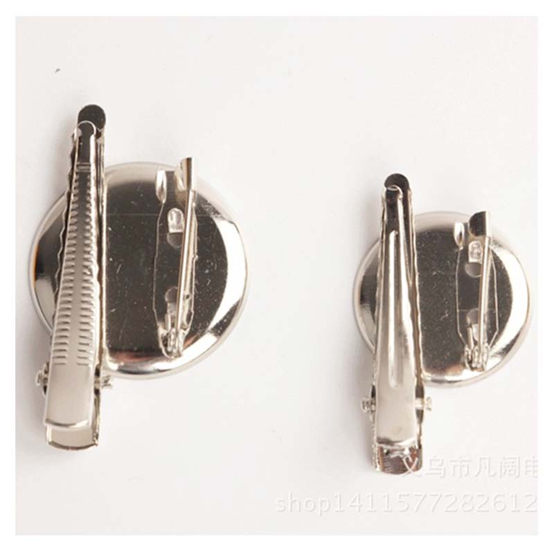100 unids/lote de broche, alfileres, corpiño, bandeja redonda de rodio, broche con Base de cabujón, alfiler de seguridad para broches artesanales, alfileres para ropa de boda