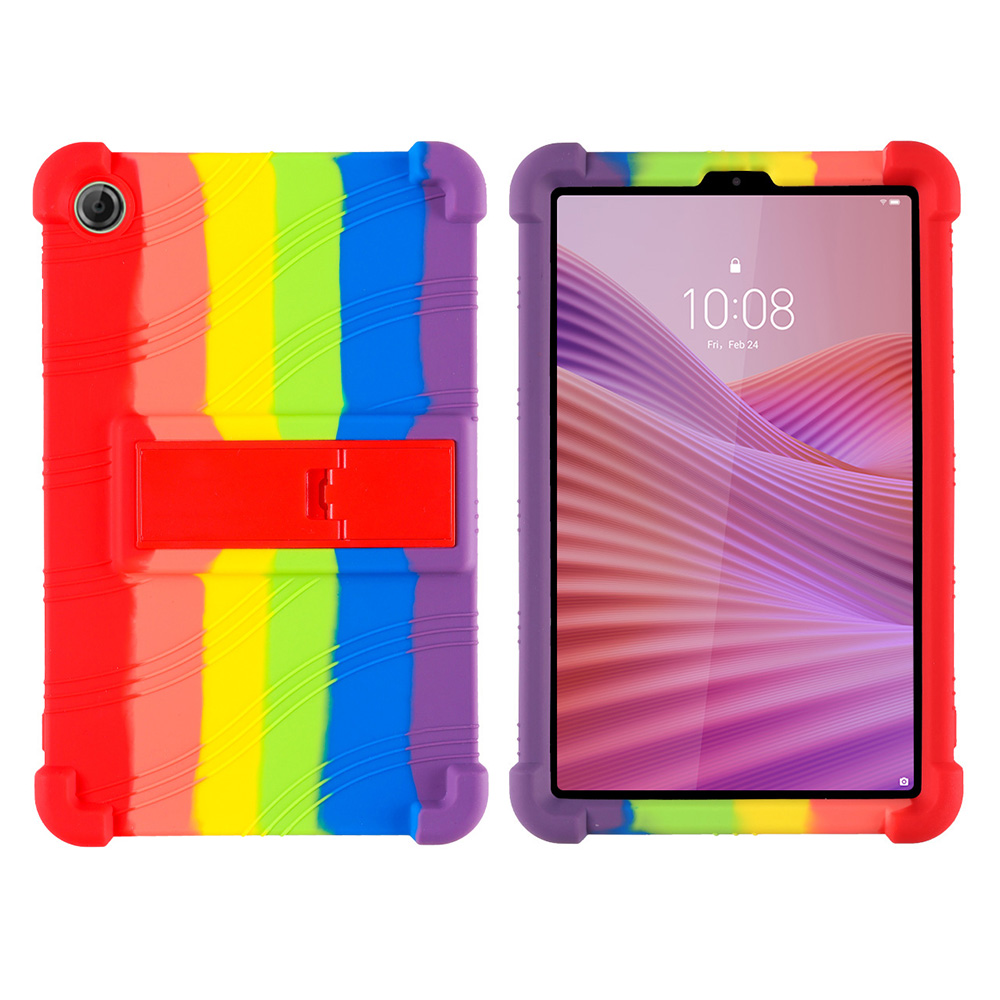 case For LENOVO Tab One 8.7 inch Tablet protective cover Android Tablet Soft Silicone Adjustable Stand protective sleeve: MULTI
