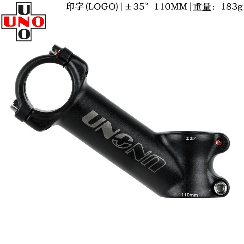 35 grader stigerør mountainbike landevejscykel positiv og negativ vinkel cykelstammehoved elevator cykel tilbehør: Lille logo 35-110mm