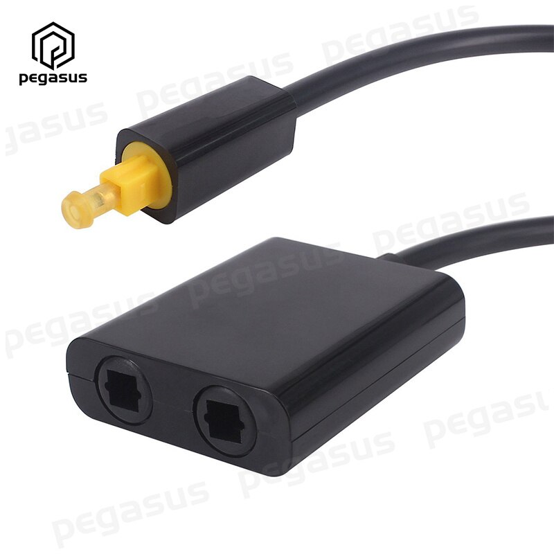 0.2 Meter Toslink Digitale Optische Audio-Fiber Kabel 2 In 1 Out Splitter Adapter