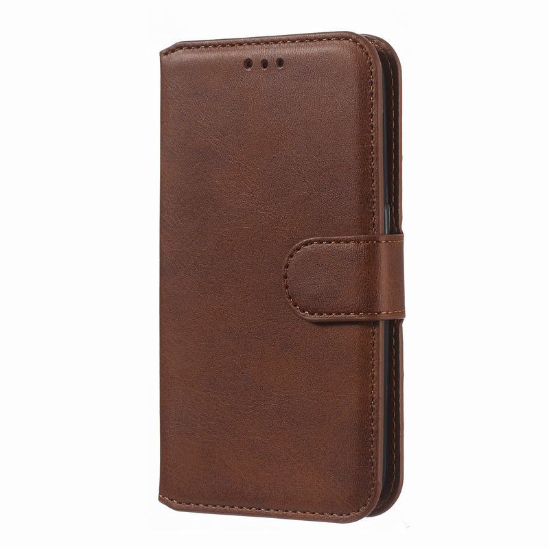 Case For Samsung Galaxy J1 Phone Cases Cover Leather Wallet Flip Coque For Samsung J120 Cover Vintage Business Shell Men: Brown Case