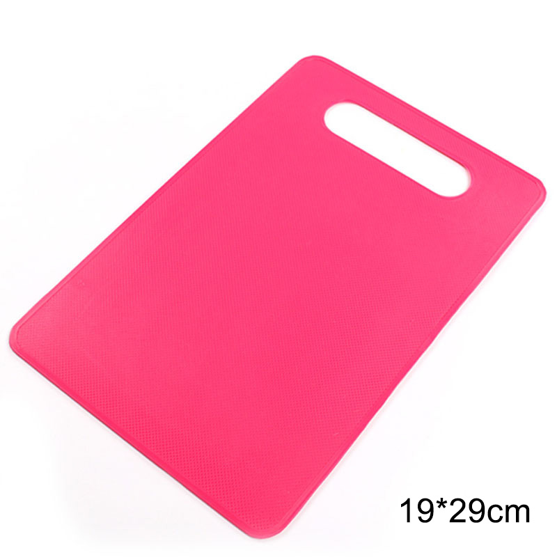Chopping Blocks Portable PP Candy Color Multi Purpose Cutting Board Food Classification Boards Kitchen Supplies: rose red