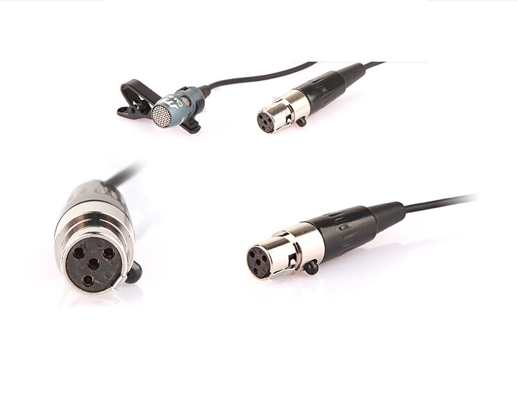 JTS CM-501 micrófono lavalier estéreo compacto, micrófono 4P para enseñanza de escenarios, mini conector (4P Mini XLR)