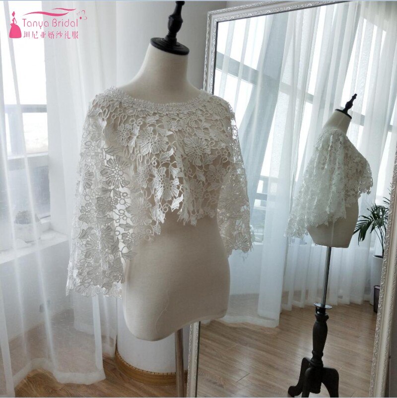 Blonde bryllup bolero brude jakke elfenben bryllup jakke bryllup tilbehør bolero mariage  z523