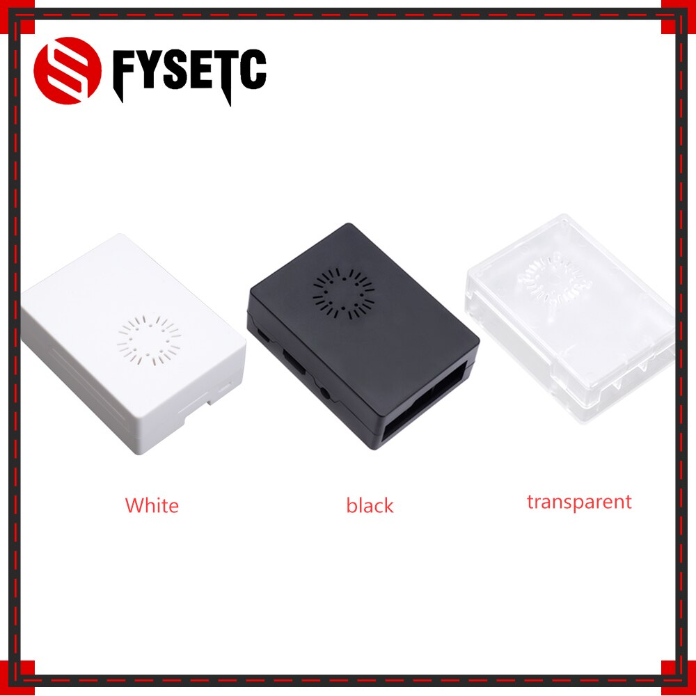 Raspberry Pi3 Model B+ ABS Case Black White Transparent Plastic Box Cover Shell Compatible Raspberry Pi 3Model B + Plus