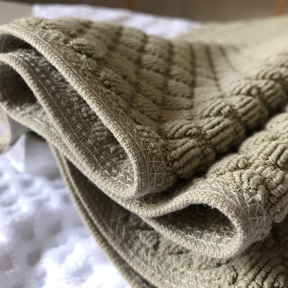 Baumwolle Bad Matte Bad Teppiche und Teppich Salon Hotel SPA Dusche Zimmer Füße Muster Handtuch Saugfähigen Wc Badewanne Matte