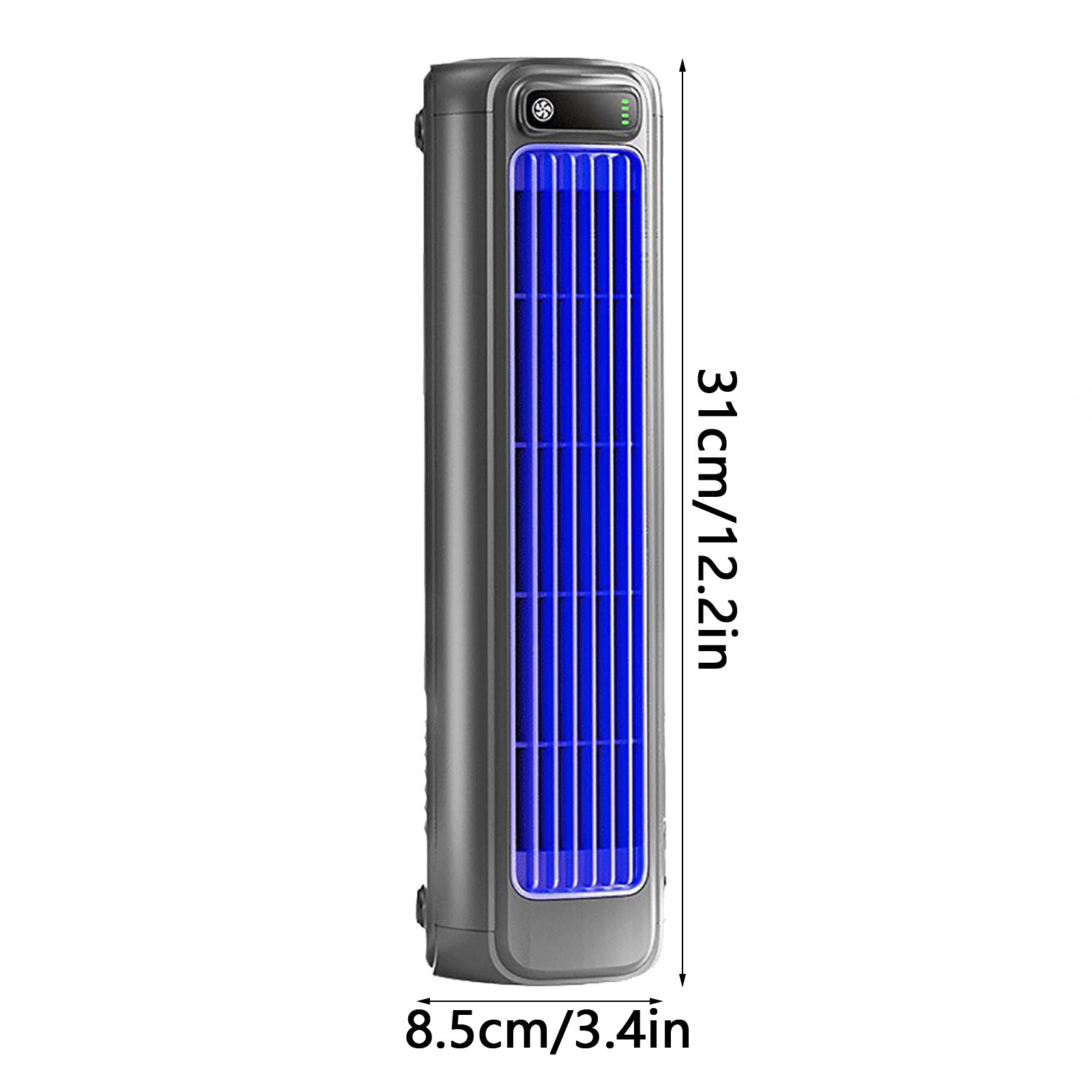 Bærbar klimaanleggsvifte med 3 hastigheter, justerbar, stille bordvifte, tårnvifte, veggmontert elektrisk vifte, oppladbar til soverommet