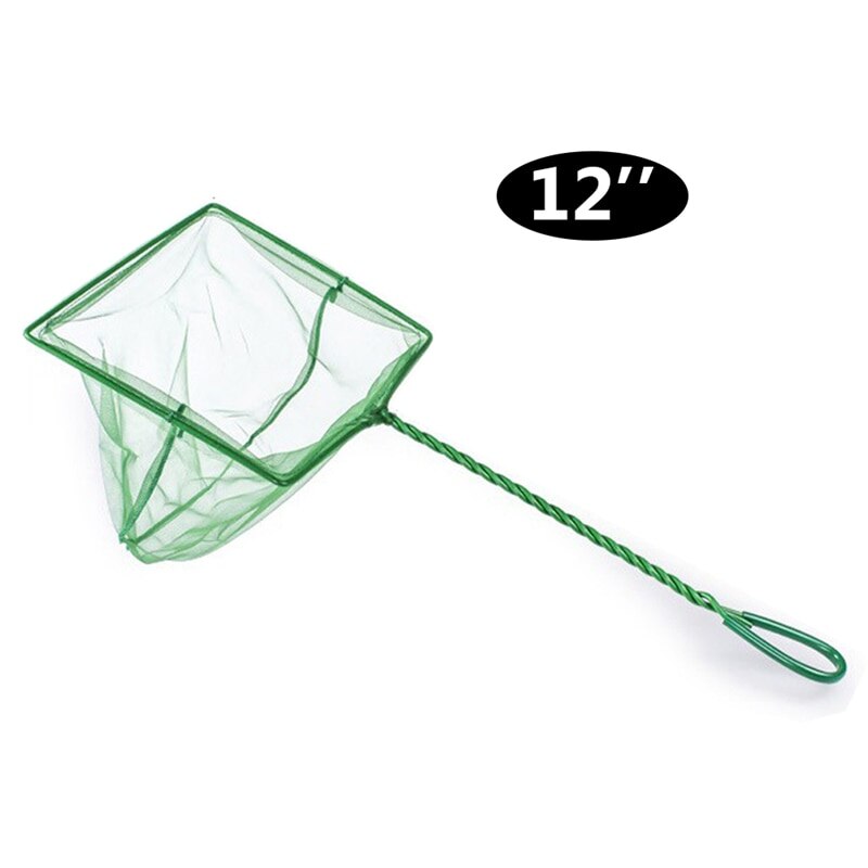 Aquarium Net Fish Tank Net Round Square Fish Fishing Aquarium Copy Net Aquarium Accessories Fishing Net Green