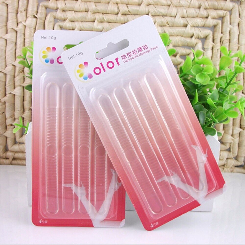 Shoe Insert Pad Insole Clear Silicone Gel Heel Cushion protector 4pcs/Pack