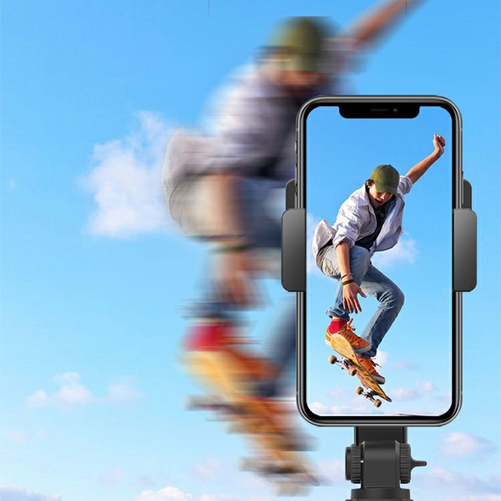 Single-Axis Handheld Gimbal Stabilizer with Wireless Shutter Handheld Gimbal Tripod for Mobile Phone Action Camera Video Recordi