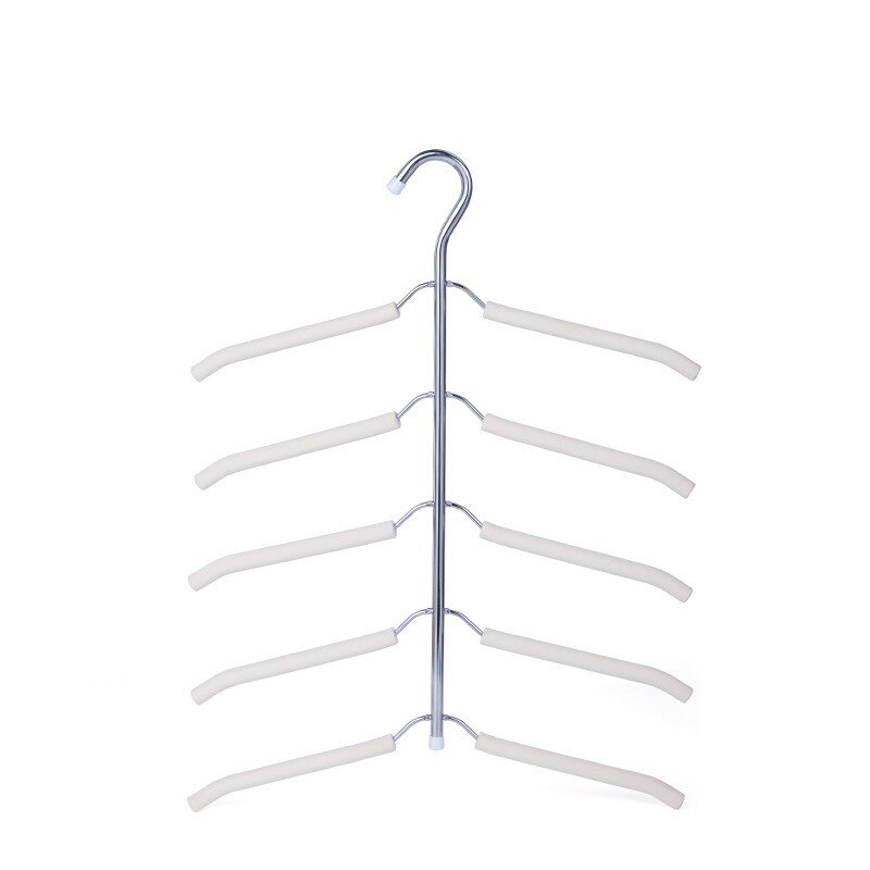 5 Multi Layer Clothes Hanger Multi-Function Hanging Storage Holder Non-Slip Clothes Rack for Coat Shirt Scarf Hanger Organizer: Type B - 1