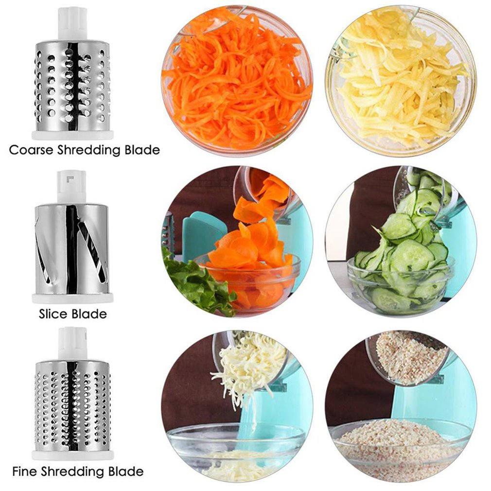 3 In1 Multifunctional Vegetable Cutter Round Mandoline Grater for Vegetables Vegetable Spiralizer Potato Slicer Kitchen Gadgets
