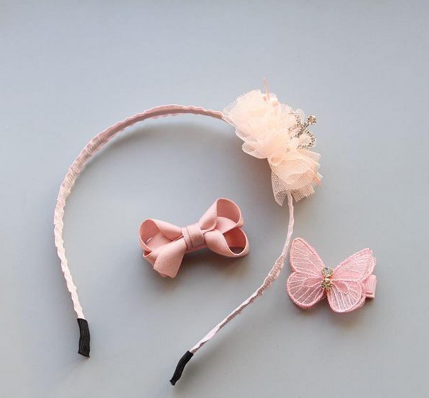 Tecknad kanin hårband blomma rosett hårnål barn hårband huvudbonader elastiska hår slipsar gummiband flickor håraccessoarer  tz10