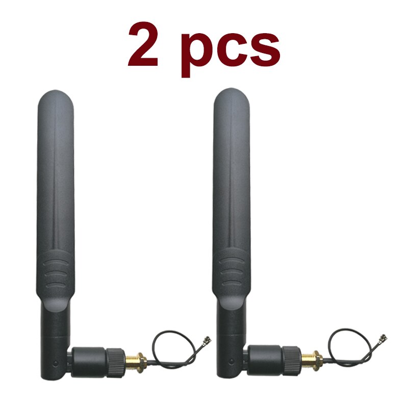 2,4 GHz 5GHz 5,8 Ghz Antenne 5dBi SMA Stecker Dual Band wifi Antena + 21cm RP-SMA Männlichen zopf Kabel: 2Stck