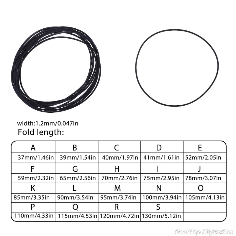 10 Stck Stock Flache Gürtel Gummi DVD Kassetten Recorder Plattenspieler Gurt Gürtel Kassette Band Ersatz Platz 1,2mm J29 21