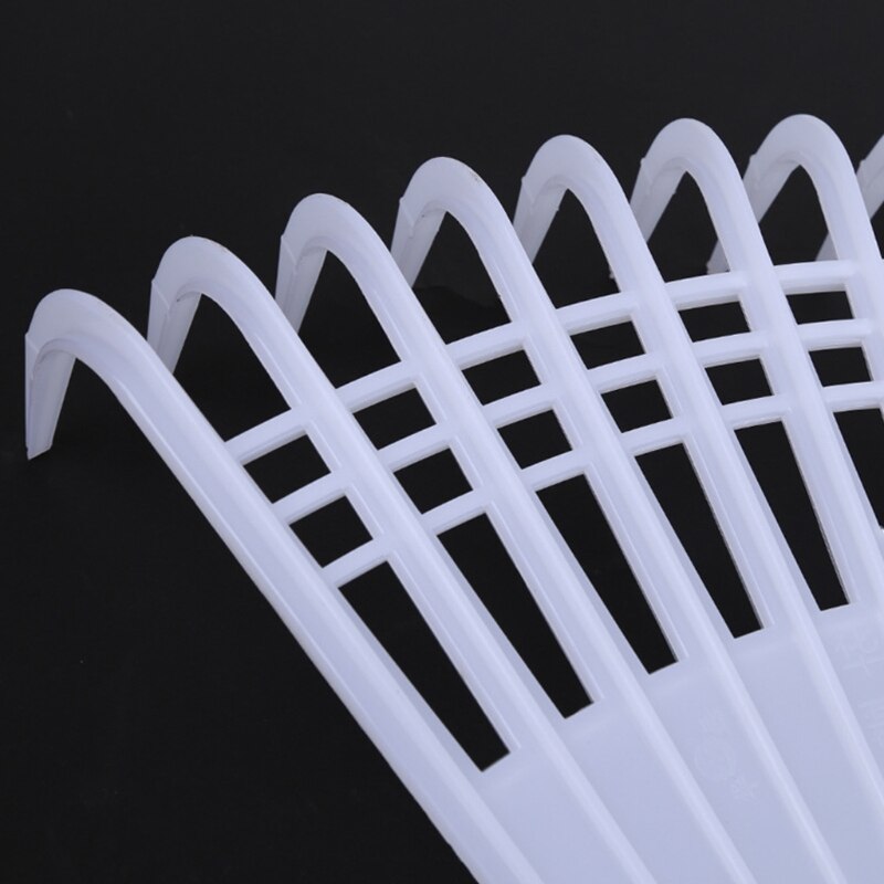 12Tooth Leaf Rake White Agricultural Rake No Handle Grass Rake Lightweight Flower Planting Soil Rake Plastic Garden Tool