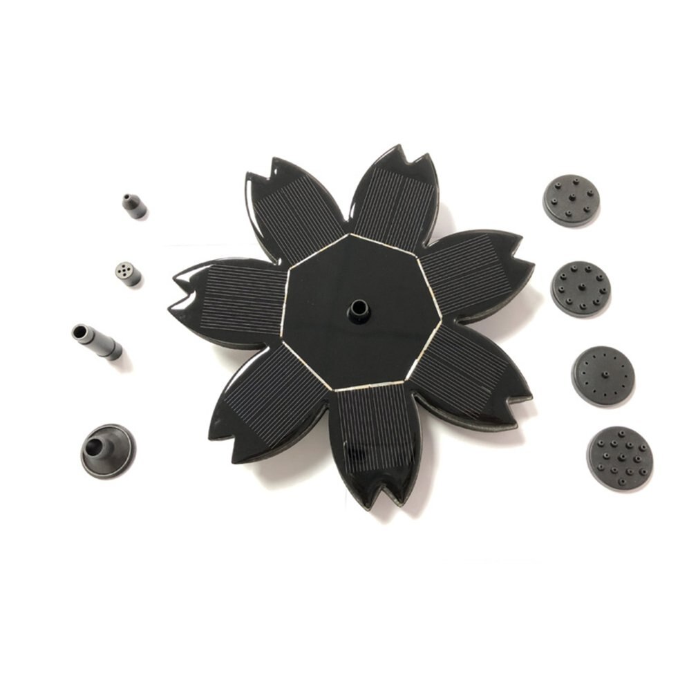 1 Innovative Flower Solar Powered Floating Fountain Water Pump for Pool Garden Pond Fish Tank Bird Baths