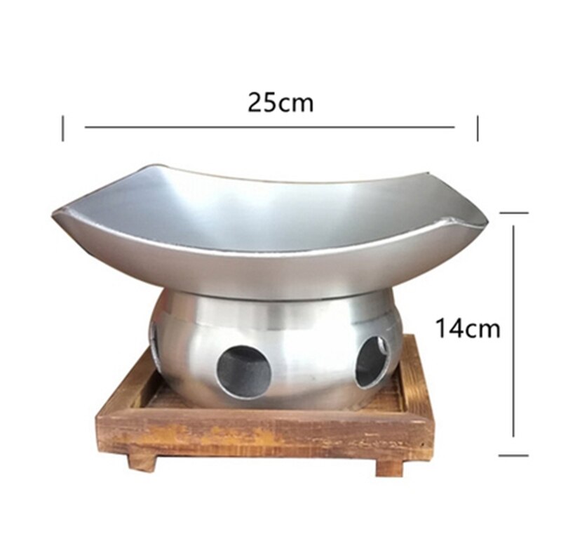 9-inch thickened aluminum alloy Uncoated dry pot Self service pot Small heating pot Alcohol stove suit pot Cooking pot: 8