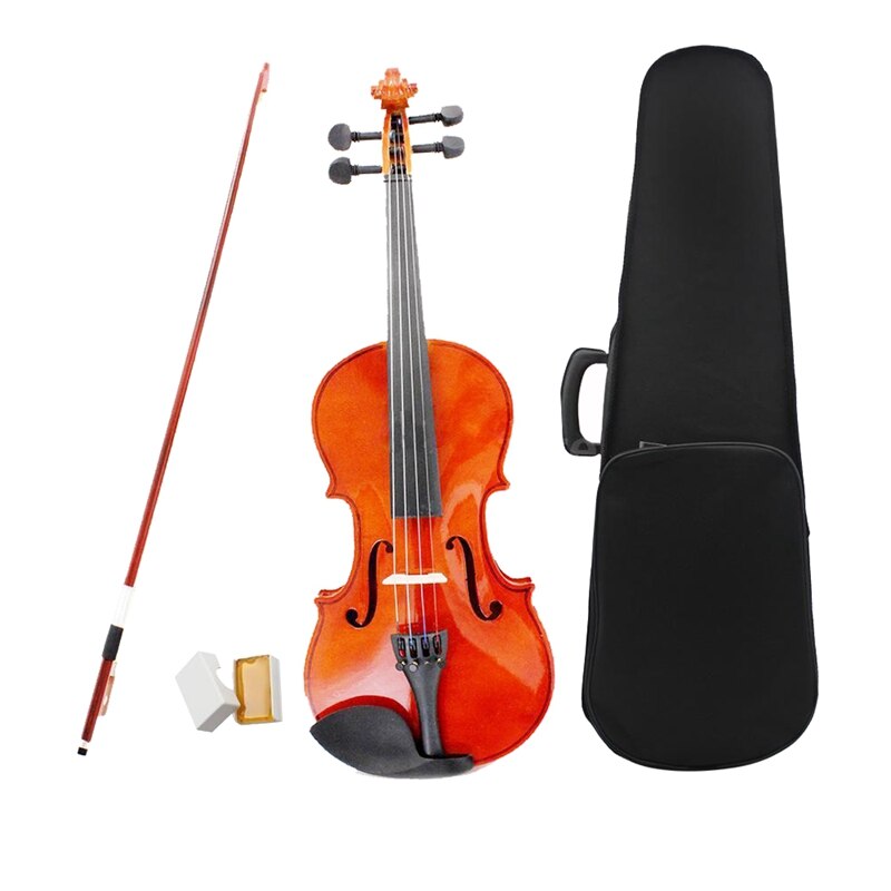Arco de cuerda de acero de tilo para violín, tamaño 3/4 Natural, para principiantes
