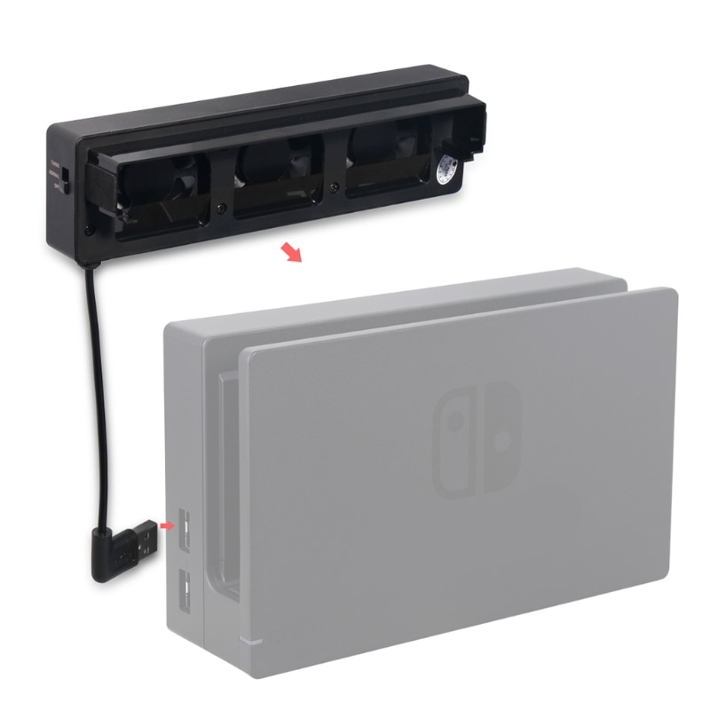 Xinyuanshuntong Dc 5V 3-Fan Externe Super Usb Koelventilator Koeler Voor Nintendo Switch Console