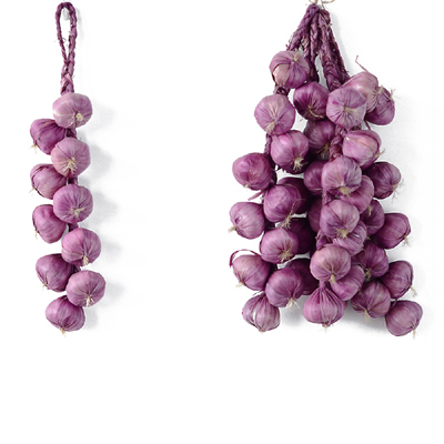 Kunstmatige Foam Groenten Planten Knoflook Nep Ui Maïs Vissen Opknoping String Home Decoratie Fotografie Rekwisieten: Purple Garlic 10pcs