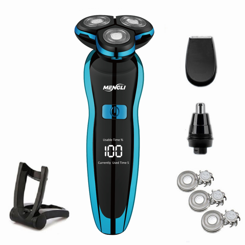 ZOZEN rasoir électrique rasoir électrique corps tondeuse à cheveux Machine à raser pour hommes femmes coupe cheveux tondeuse à barbe étanche: green