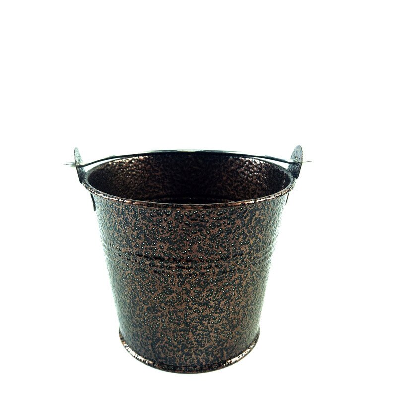 Mini Snack Bucket Portable Ice Bucket French Fries Container For Party Wedding Stainless Steel American French Fries Bucket: Black