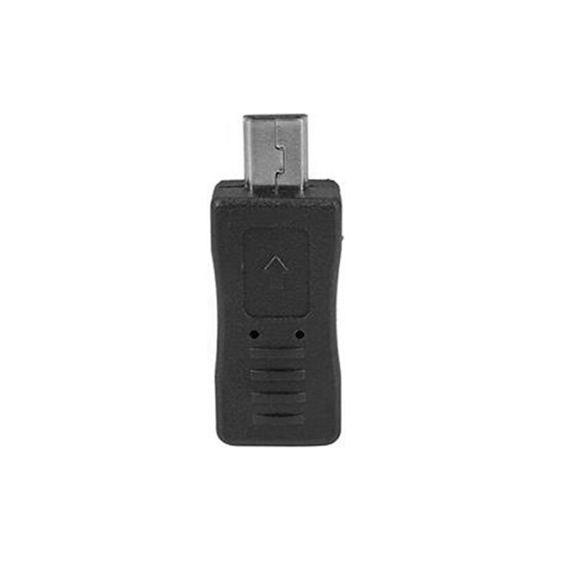 Black Micro USB Female to Mini USB Male Adapter Charger Converter Adaptor