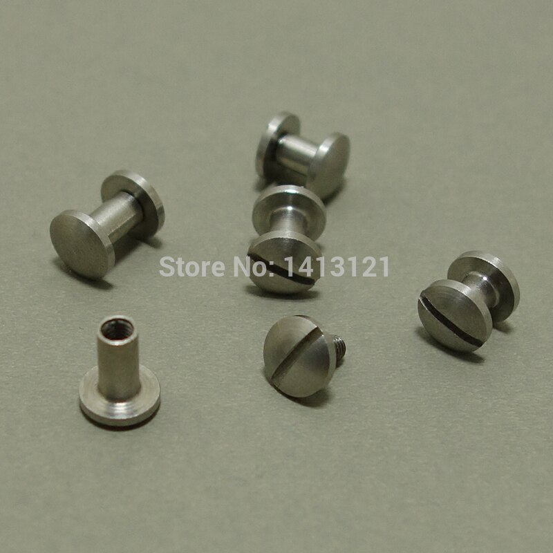 Diameter 8mm bågar stil plånbok väska chicago skruvbälte nit diy handgjorda läder plagg nyckelfodral hårdvara hjul spik väska del