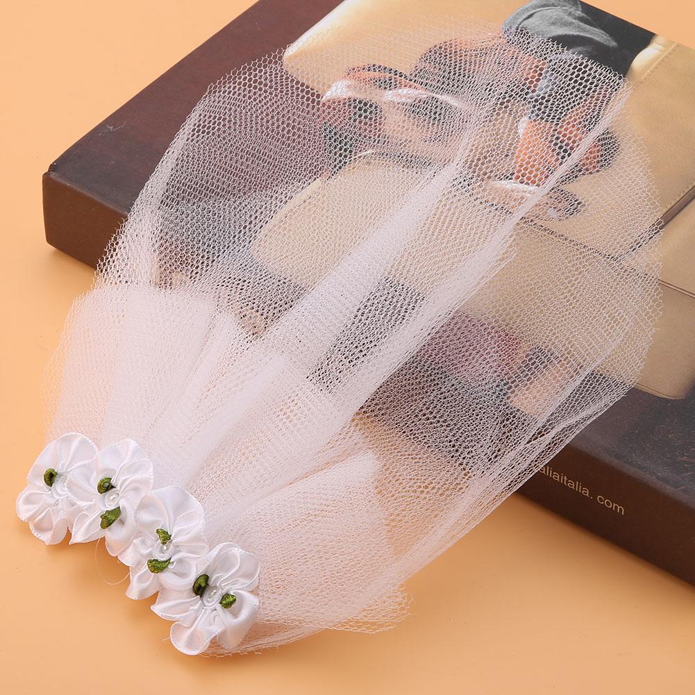 Romantische Huisdier Bruiloft Sluier Hond Bloem Hoofdtooi Sluier Clip Hond Mooie Witte Haar Decor Accessoire