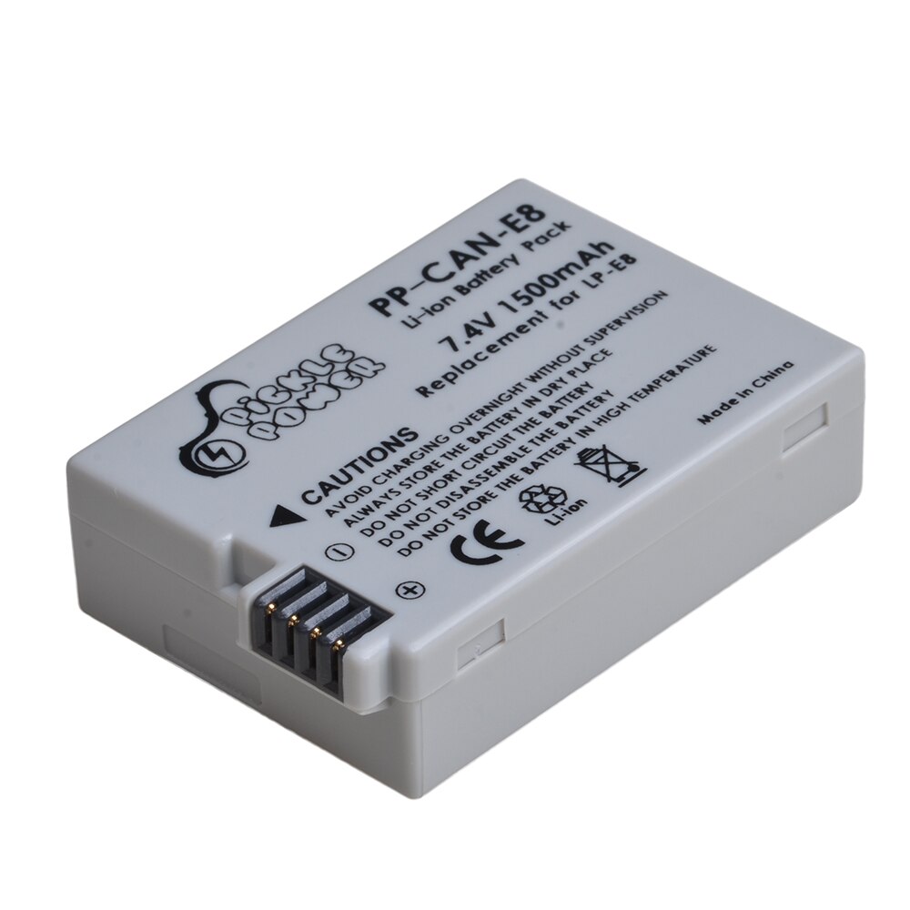 LP-E8 LPE8 LP E8 Batterie 1500mAh + LED Dual Ladegerät für Kanon EOS 550D 600D 650D 700D Kuss X4 x5 X6i X7i Rebell T2i T3i T4i T5i.