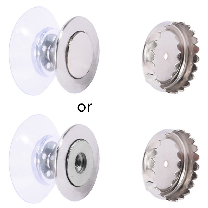 Mydelniczka ze stali nierdzewnej naścienny magnetyczny uchwyt na mydło próżniowe nasadki ssące wieszak na mydło robić kuchni, łazienki, toalety: B