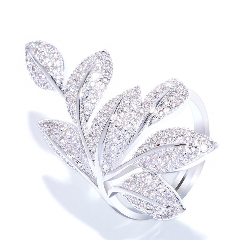 YaYI Schmuck Prinzessin schneiden 14 CT Weiß Natürliche Zirkon Gestempelt Silber Farbe Engagement Hochzeit Party Einstellbare Ringe