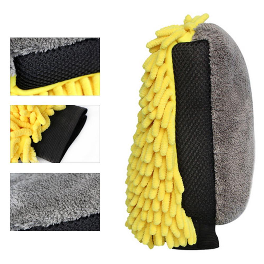 1pc mikrofiber bilvask motorsykkel rengjøringskluter klassisk vask til bil anti modnere rimelig nyttig gul grå